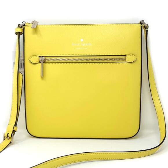 Kate Spade Sadie North South Crossbody in Yuzu Jam Leather k7379 - Picture 1 of 7